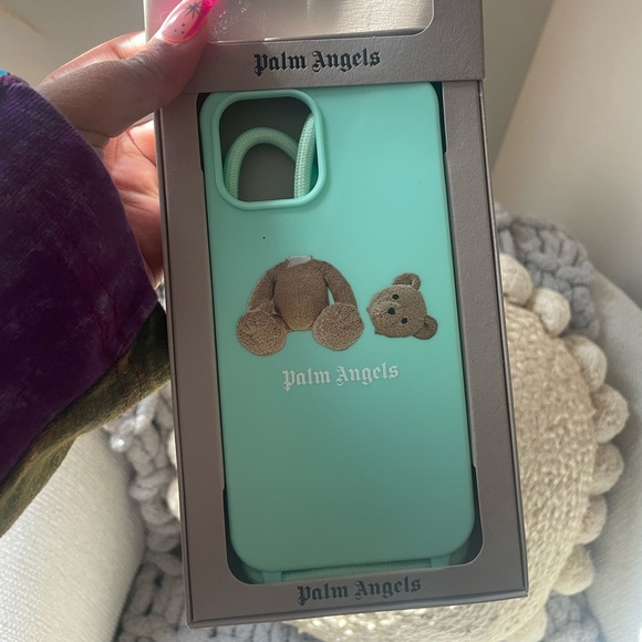 PALM ANGELS BLUE BEAR IPHONE 12/12 PRO PHONE CASE - Picture 3 of 5